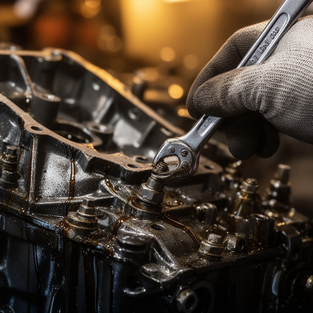 Coronado Shell technician performing a professional transmission leak inspection in San Diego, CA